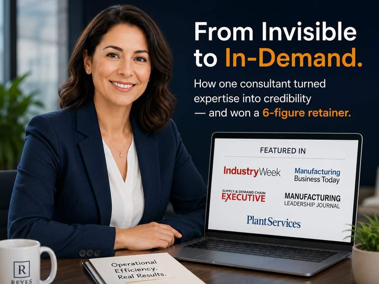 How an Independent Strategy Consultant Used DropPR to Compete With Larger Firms and Win Her First Six-Figure Retainer